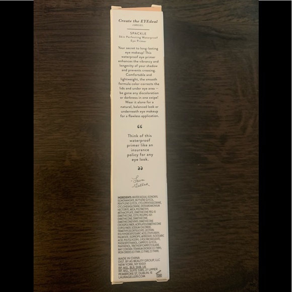 LAURA GELLER SPACKLE- SKIN PERFECTING WATERPROOF EYE PRIMER- FAIR/LIGHT - Picture 7 of 9